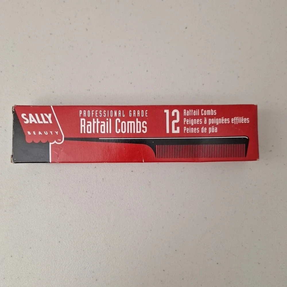 SALLY BEAUTY RATTAIL COMBS *4* Professional Grade #220020 NEW IN BOX